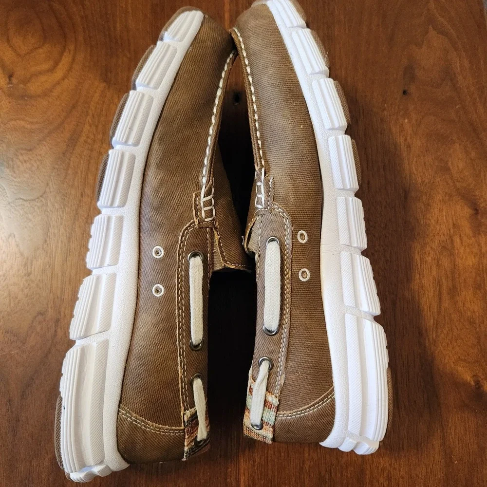 Margaritaville Men's 9 Cayman loafers Boat Shoes Slip On Canvas Summer